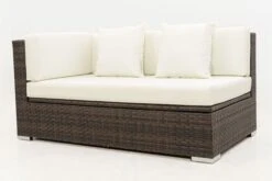 OUTFLEXX 2-Sitzer Ecksofa, Braun Marmoriert, Polyrattan, 145 X 85 X 70 Cm, Wasserfeste Kissenbox, Armlehne Re. 22 OUTFLEXX 2-Sitzer Ecksofa, Braun Marmoriert, Polyrattan, 145 X 85 X 70 Cm, Wasserfeste Kissenbox, Armlehne Re. -Gartenladen 10 15734 4 BOX.jpg