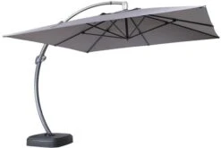 OUTFLEXX Luxus Ampelschirm, Anthrazit, Edelstahl/Aluminium, 350x350cm, Inkl. Schirmständer Und Schutzhülle -Gartenladen 10 18352.jpg