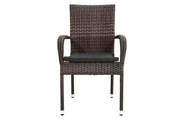 Ploß Rocking Basic Stapelstuhl, Grau/braun-meliert, Polyrattan, 56 X 64 X 92 Cm, Inkl. Polster 13 Ploß Rocking Basic Stapelstuhl, Grau/braun-meliert, Polyrattan, 56 X 64 X 92 Cm, Inkl. Polster – Bild 11