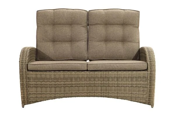 Ploß Rabida Comfort Dining / Lounge 2-Sitzer Sofa, Champagner-meliert, Polyrattan, 148x85x112 Cm, Verstellbar 12 Ploß Rabida Comfort Dining / Lounge 2-Sitzer Sofa, Champagner-meliert, Polyrattan, 148x85x112 Cm, Verstellbar – Bild 10