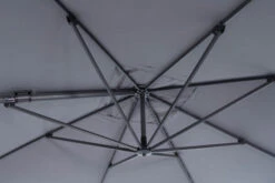 OUTFLEXX Ampelschirm, Anthrazit/grau, Alu/Polyester, 350x350cm, Inkl. Plattenständer -Gartenladen 10 20363.jpg