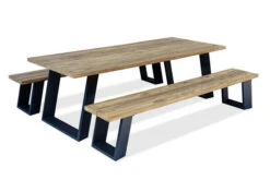 OUTFLEXX Zero Esstischgarnitur, Dark Grey/natur, Alu/recycled FSC-Teak, Esstisch 240x100cm, 2x Bank 240x40cm 21 OUTFLEXX Zero Esstischgarnitur, Dark Grey/natur, Alu/recycled FSC-Teak, Esstisch 240x100cm, 2x Bank 240x40cm -Gartenladen 10 20602.jpg