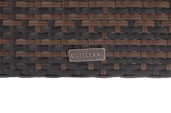 OUTFLEXX 2er Set Dining Sessel, Braun Marmoriert, Polyrattan, 55 X 65 X 112 Cm, Rücken Stufenlos Verstellbar 13 OUTFLEXX 2er Set Dining Sessel, Braun Marmoriert, Polyrattan, 55 X 65 X 112 Cm, Rücken Stufenlos Verstellbar – Bild 11