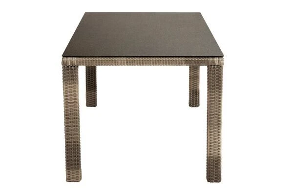 Ploß Rabida Sitzgruppe, Champagner-meliert, Polyrattan, Tisch 170 X 90 Cm, 4 Stapelsessel, Glasplatte In Steinoptik 12 Ploß Rabida Sitzgruppe, Champagner-meliert, Polyrattan, Tisch 170 X 90 Cm, 4 Stapelsessel, Glasplatte In Steinoptik – Bild 10