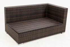 OUTFLEXX 2-Sitzer Ecksofa, Braun Marmoriert, Polyrattan, 145 X 85 X 70 Cm, Wasserfeste Kissenbox, Armlehne Li. 23 OUTFLEXX 2-Sitzer Ecksofa, Braun Marmoriert, Polyrattan, 145 X 85 X 70 Cm, Wasserfeste Kissenbox, Armlehne Li. -Gartenladen 11 15734 3 BOX.jpg