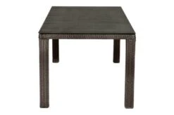 Ploß Rocking Dining Tisch, Grau/braun-meliert, Polyrattan, 170 X 90 Cm, Glasplatte In Steinoptik -Gartenladen 11 20157.jpg