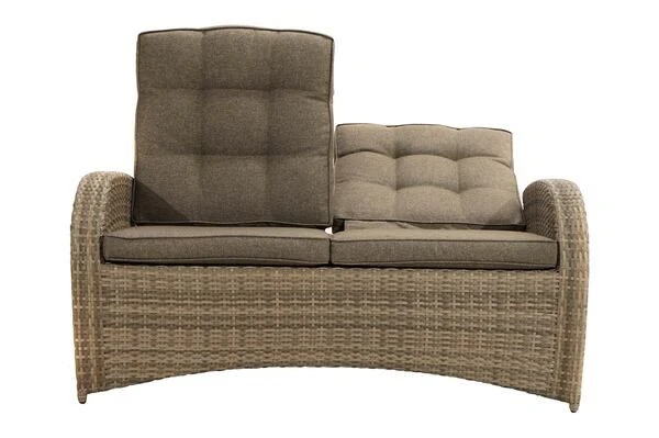 Ploß Rabida Comfort Dining / Lounge 2-Sitzer Sofa, Champagner-meliert, Polyrattan, 148x85x112 Cm, Verstellbar 13 Ploß Rabida Comfort Dining / Lounge 2-Sitzer Sofa, Champagner-meliert, Polyrattan, 148x85x112 Cm, Verstellbar – Bild 11