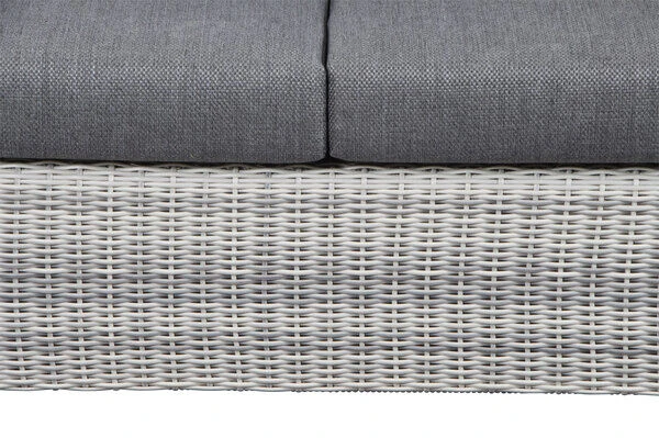 SIENA GARDEN Corido 2-Sitzer Sofa, Ice Grey, Alu / Gardino®-Geflecht, 136x83x88 Cm, Armlehne Rechts 13 SIENA GARDEN Corido 2-Sitzer Sofa, Ice Grey, Alu / Gardino®-Geflecht, 136x83x88 Cm, Armlehne Rechts – Bild 11