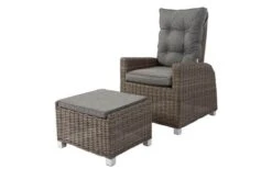 OUTFLEXX Hocker, Grau, Polyrattan, 54 X 63 X 41 Cm, Inkl. Polster -Gartenladen 11 20657.jpg