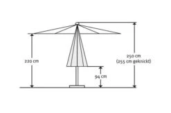 Schneider® SCHNEIDER Tunis Mittelstockschirm, Natur, Rechteckig, 270 X 150 Cm -Gartenladen 12048 4 5.jpg