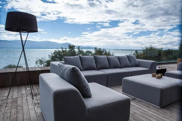 OUTFLEXX Buddha Loungeset, Flanelle, Alu/Sunbrella, 7-8 Personen, Inkl. Dekokissen 13 OUTFLEXX Buddha Loungeset, Flanelle, Alu/Sunbrella, 7-8 Personen, Inkl. Dekokissen – Bild 11