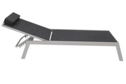 VILLANA 2er-Set Sonnenliegen, Silber/schwarz, Alu/Textil, 198x66x32cm, Mit Beistelltisch 45x45cm -Gartenladen 12 13886.jpg