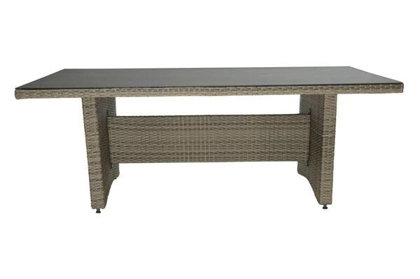 Ploß Elba Esstischgarnitur, Champagner-meliert/savanna, 200 X 95 Cm, Polyrattan/Alu, 13-tlg. 14 Ploß Elba Esstischgarnitur, Champagner-meliert/savanna, 200 X 95 Cm, Polyrattan/Alu, 13-tlg. – Bild 12