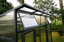 OUTFLEXX Gewächshaus, Anthrazit, Alu/Polycarbonat, 271x271x241/180cm, 4 Fenster, 10 Mm Wandstärke -Gartenladen 12 18177.jpg