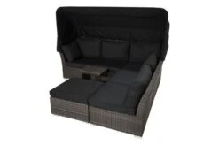 Ploß Rocking Loungeset, Grau/braun-meliert, Polyrattan, 5-6 Personen, Inkl. Sonnendach -Gartenladen 12 18220.jpg
