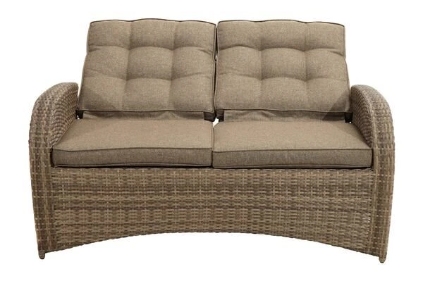 Ploß Rabida Comfort Dining / Lounge 2-Sitzer Sofa, Champagner-meliert, Polyrattan, 148x85x112 Cm, Verstellbar 14 Ploß Rabida Comfort Dining / Lounge 2-Sitzer Sofa, Champagner-meliert, Polyrattan, 148x85x112 Cm, Verstellbar – Bild 12