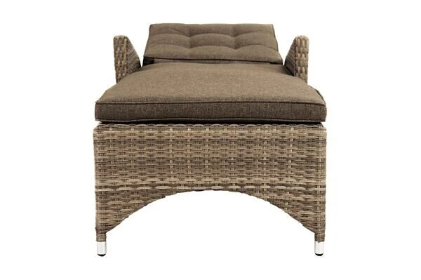 Ploß Rabida Comfort Rollliege, Champagner-meliert, Polyrattan, 198x68x44cm, Verstellbar, Hohe Sitzhöhe 14 Ploß Rabida Comfort Rollliege, Champagner-meliert, Polyrattan, 198x68x44cm, Verstellbar, Hohe Sitzhöhe – Bild 12