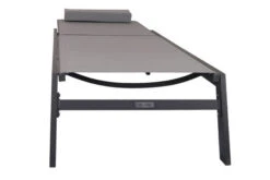 VILLANA Gartenliege, Anthrazit/grau, Aluminium/Textil, 198 X 60 X 32 Cm, Verstellbar 23 VILLANA Gartenliege, Anthrazit/grau, Aluminium/Textil, 198 X 60 X 32 Cm, Verstellbar -Gartenladen 13405 11.jpg