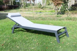 VILLANA Gartenliege, Anthrazit/grau, Aluminium/Textil, 198 X 60 X 32 Cm, Verstellbar 15 VILLANA Gartenliege, Anthrazit/grau, Aluminium/Textil, 198 X 60 X 32 Cm, Verstellbar -Gartenladen 13405 3.jpg