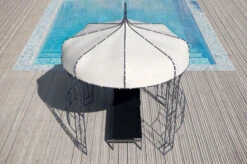 OUTFLEXX Pavillon, Anthrazit/creme, Stahl/Textil, 300 X 300 X 300 Cm -Gartenladen 13419 3 CGI.jpg