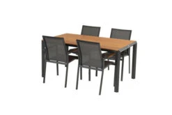 Hartman Aruba Esstisch, Xerix, Aluminium/Teakholz, 160x90cm, Aus FSC Teakholz -Gartenladen 13463 2.jpg