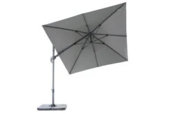 OUTFLEXX Ampelschirm, Anthrazit, Pulverbesch. Aluminium, 300x300 Cm, Inkl. Plattenständer, Twist-Funktion -Gartenladen 13 16109.jpg