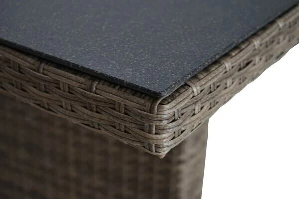 Ploß Elba Esstischgarnitur, Champagner-meliert/savanna, 200 X 95 Cm, Polyrattan/Alu, 13-tlg. 15 Ploß Elba Esstischgarnitur, Champagner-meliert/savanna, 200 X 95 Cm, Polyrattan/Alu, 13-tlg. – Bild 13