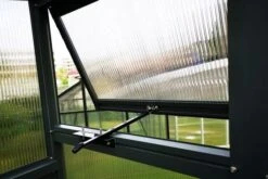 OUTFLEXX Gewächshaus, Anthrazit, Alu/Polycarbonat, 271x271x241/180cm, 4 Fenster, 10 Mm Wandstärke -Gartenladen 13 18177.jpg