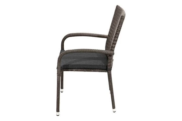 Ploß Rocking Basic Stapelstuhl, Grau/braun-meliert, Polyrattan, 56 X 64 X 92 Cm, Inkl. Polster 15 Ploß Rocking Basic Stapelstuhl, Grau/braun-meliert, Polyrattan, 56 X 64 X 92 Cm, Inkl. Polster – Bild 13