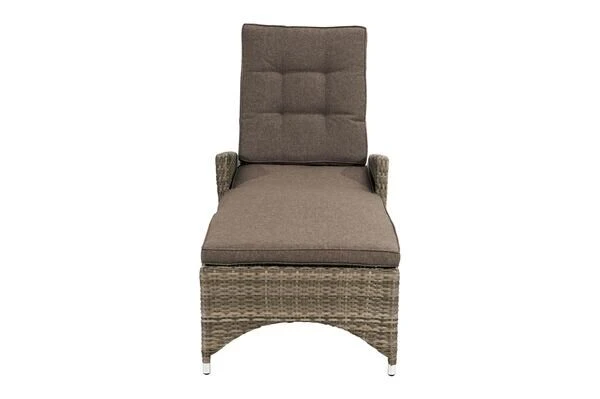 Ploß Rabida Comfort Rollliege, Champagner-meliert, Polyrattan, 198x68x44cm, Verstellbar, Hohe Sitzhöhe 15 Ploß Rabida Comfort Rollliege, Champagner-meliert, Polyrattan, 198x68x44cm, Verstellbar, Hohe Sitzhöhe – Bild 13