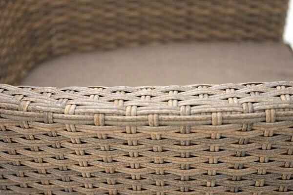 Ploß Rabida Sitzgruppe, Champagner-meliert, Polyrattan, Tisch 170 X 90 Cm, 4 Stapelsessel, Glasplatte In Steinoptik 15 Ploß Rabida Sitzgruppe, Champagner-meliert, Polyrattan, Tisch 170 X 90 Cm, 4 Stapelsessel, Glasplatte In Steinoptik – Bild 13