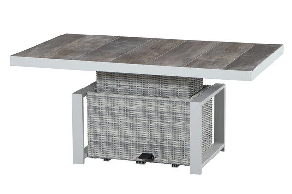 SIENA GARDEN Corido Sitzgruppe, Ice Grey, Alu / Gardino®-Geflecht, 4 Diningsessel, Stufenloser Lifttisch 130 X 75 X 47-71 Cm 15 SIENA GARDEN Corido Sitzgruppe, Ice Grey, Alu / Gardino®-Geflecht, 4 Diningsessel, Stufenloser Lifttisch 130 X 75 X 47-71 Cm – Bild 13