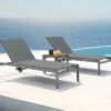 OUTFLEXX 2er-Set Rollliege, Silber, Edelstahl/Teak, 212x71x36 Cm, Mit Beistelltisch 45x45cm -Gartenladen 14170 1 CGI.jpg