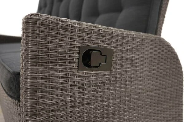 Ploß Rocking Comfort Dining / Lounge 3-Sitzer Sofa, Grau/braun-meliert, Polyrattan, 210x85x112 Cm, Verstellbar 16 Ploß Rocking Comfort Dining / Lounge 3-Sitzer Sofa, Grau/braun-meliert, Polyrattan, 210x85x112 Cm, Verstellbar – Bild 14