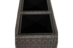 Ploß Rocking Pflanzgefäß, Grau/braun-meliert, Polyrattan, 113x40x70 Cm, Mit 3 Kunststoffeinsätzen -Gartenladen 14 20158.jpg