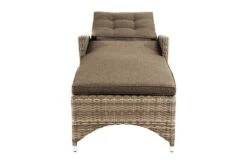 Ploß Rabida Comfort Rollliege, Champagner-meliert, Polyrattan, 198x68x44cm, Verstellbar, Hohe Sitzhöhe 35 Ploß Rabida Comfort Rollliege, Champagner-meliert, Polyrattan, 198x68x44cm, Verstellbar, Hohe Sitzhöhe -Gartenladen 14 20165.jpg