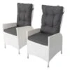 OUTFLEXX 2er Set Dining Sessel, Weiß, Polyrattan, 55 X 65 X 112 Cm, Rücken Stufenlos Verstellbar -Gartenladen 14 20669.jpg
