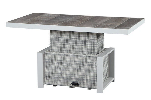 SIENA GARDEN Corido Sitzgruppe, Ice Grey, Alu / Gardino®-Geflecht, 4 Diningsessel, Stufenloser Lifttisch 130 X 75 X 47-71 Cm 16 SIENA GARDEN Corido Sitzgruppe, Ice Grey, Alu / Gardino®-Geflecht, 4 Diningsessel, Stufenloser Lifttisch 130 X 75 X 47-71 Cm – Bild 14