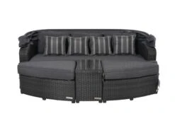 OUTFLEXX Houston Loungebett, Grau, Polyrattan, Doppel-halbrund, Viele Stellmöglichkeiten, Dach Klappbar -Gartenladen 15 18543.jpg