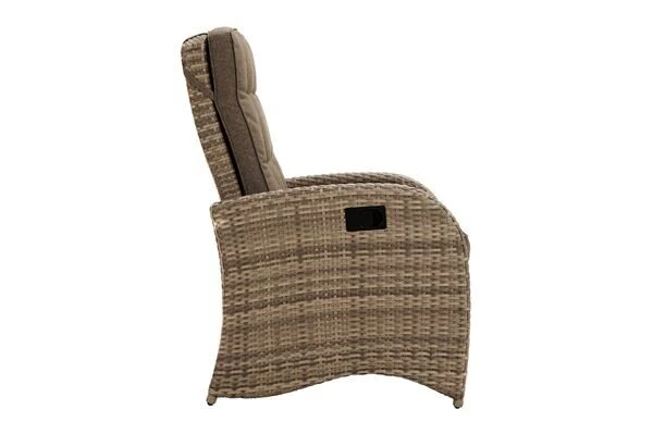 Ploß Rabida Comfort Dining / Lounge Sessel, Champagner-meliert, Polyrattan, 73x85x112 Cm, Verstellbar 17 Ploß Rabida Comfort Dining / Lounge Sessel, Champagner-meliert, Polyrattan, 73x85x112 Cm, Verstellbar – Bild 15