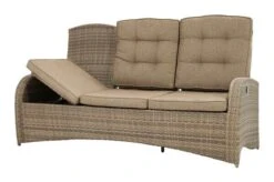 Ploß Rabida Comfort Dining / Lounge 3-Sitzer Sofa, Champagner-meliert, Polyrattan, 210x85x112 Cm, Verstellbar -Gartenladen 15 20164.jpg