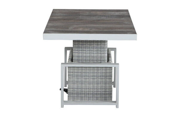 SIENA GARDEN Corido Sitzgruppe, Ice Grey, Alu / Gardino®-Geflecht, 4 Diningsessel, Stufenloser Lifttisch 130 X 75 X 47-71 Cm 17 SIENA GARDEN Corido Sitzgruppe, Ice Grey, Alu / Gardino®-Geflecht, 4 Diningsessel, Stufenloser Lifttisch 130 X 75 X 47-71 Cm – Bild 15