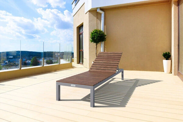 VILLANA Gartenliege, Alu / FSC-Akazienholz, 200 X 70 X 33 Cm, 4-Stufen Verstellbar 3 VILLANA Gartenliege, Alu / FSC-Akazienholz, 200 X 70 X 33 Cm, 4-Stufen Verstellbar