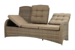 Ploß Rabida Comfort Dining / Lounge 3-Sitzer Sofa, Champagner-meliert, Polyrattan, 210x85x112 Cm, Verstellbar -Gartenladen 16 20164.jpg