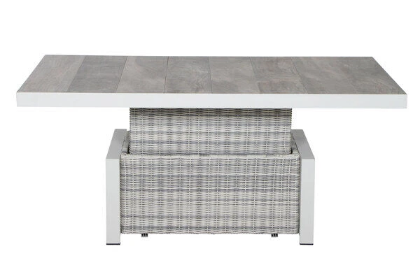 SIENA GARDEN Corido Lifttisch, Ice Grey, Alu / Gardino®-Geflecht, 160x90x47-71 Cm, Stufenlos Verstellbar 18 SIENA GARDEN Corido Lifttisch, Ice Grey, Alu / Gardino®-Geflecht, 160x90x47-71 Cm, Stufenlos Verstellbar – Bild 16