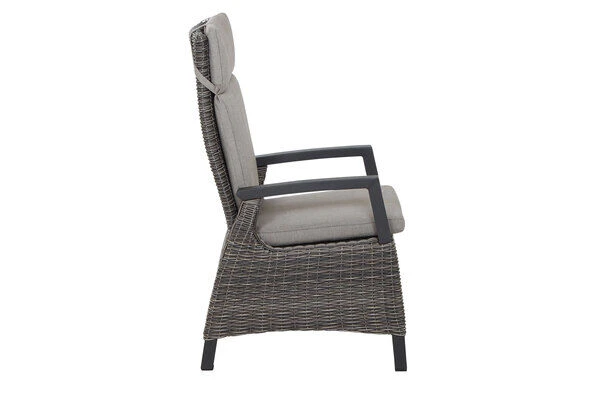 SIENA GARDEN Corido / Sincro Sitzgruppe, Charcoal, Alu / Gardino®-Geflecht, 8 Diningsessel, Ausziehtisch 205/265 X 103 Cm 18 SIENA GARDEN Corido / Sincro Sitzgruppe, Charcoal, Alu / Gardino®-Geflecht, 8 Diningsessel, Ausziehtisch 205/265 X 103 Cm – Bild 16