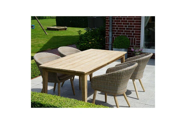 Ploß Borneo Dining-Tisch, FSC-Akazienholz, Gebürstet, 180x90cm 3 Ploß Borneo Dining-Tisch, FSC-Akazienholz, Gebürstet, 180x90cm