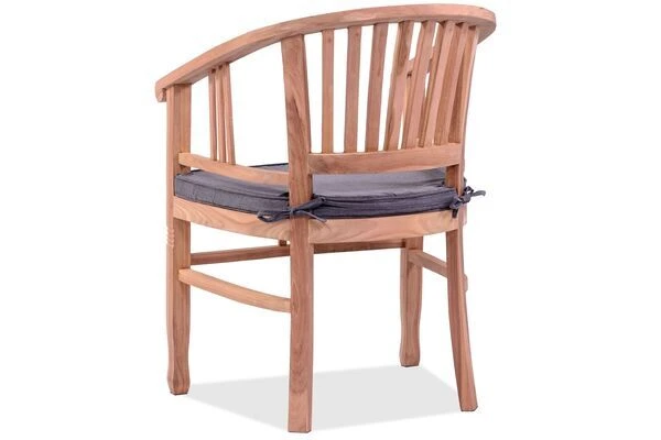 OUTFLEXX Esstischgarnitur, Edelstahl/recyceltes FSC-Teak, 200/260x100 Cm, 6 Armlehnensessel, Inkl. Polster 19 OUTFLEXX Esstischgarnitur, Edelstahl/recyceltes FSC-Teak, 200/260x100 Cm, 6 Armlehnensessel, Inkl. Polster – Bild 17