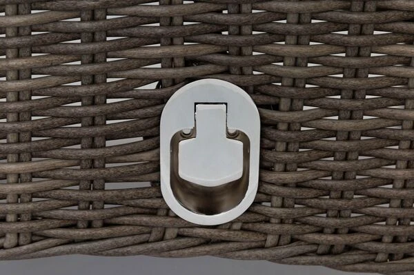 OUTFLEXX Esstischgarnitur, Edelstahl/recyceltes FSC-Teak, Tisch 200x100 Cm, 6 Hochlehner- Diningsessel, A-Gestell 19 OUTFLEXX Esstischgarnitur, Edelstahl/recyceltes FSC-Teak, Tisch 200x100 Cm, 6 Hochlehner- Diningsessel, A-Gestell – Bild 17