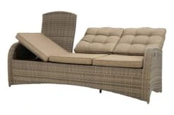 Ploß Rabida Comfort Dining / Lounge 3-Sitzer Sofa, Champagner-meliert, Polyrattan, 210x85x112 Cm, Verstellbar -Gartenladen 17 20164.jpg